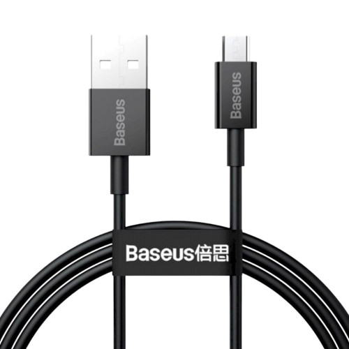 USB кабель Baseus CAMYS-A01 microUSB black 2m USB кабель Baseus CAMYS-A01 microUSB black 2m