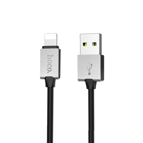 USB кабель Hoco U49 metal Lightning black USB кабель Hoco U49 metal Lightning black