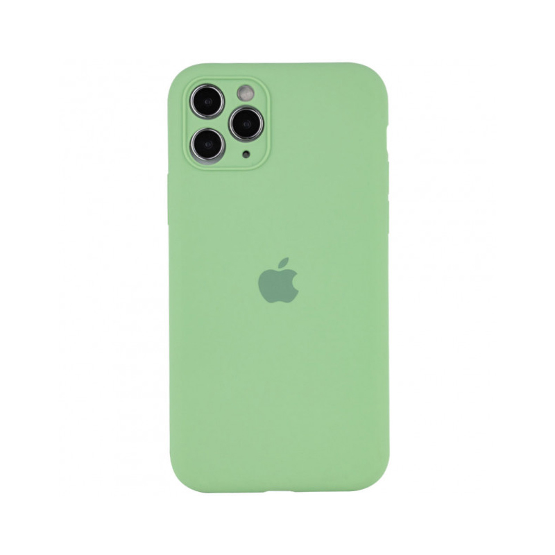 Накладка Original Silicone Case iPhone 11 Pro Max green Close Camera