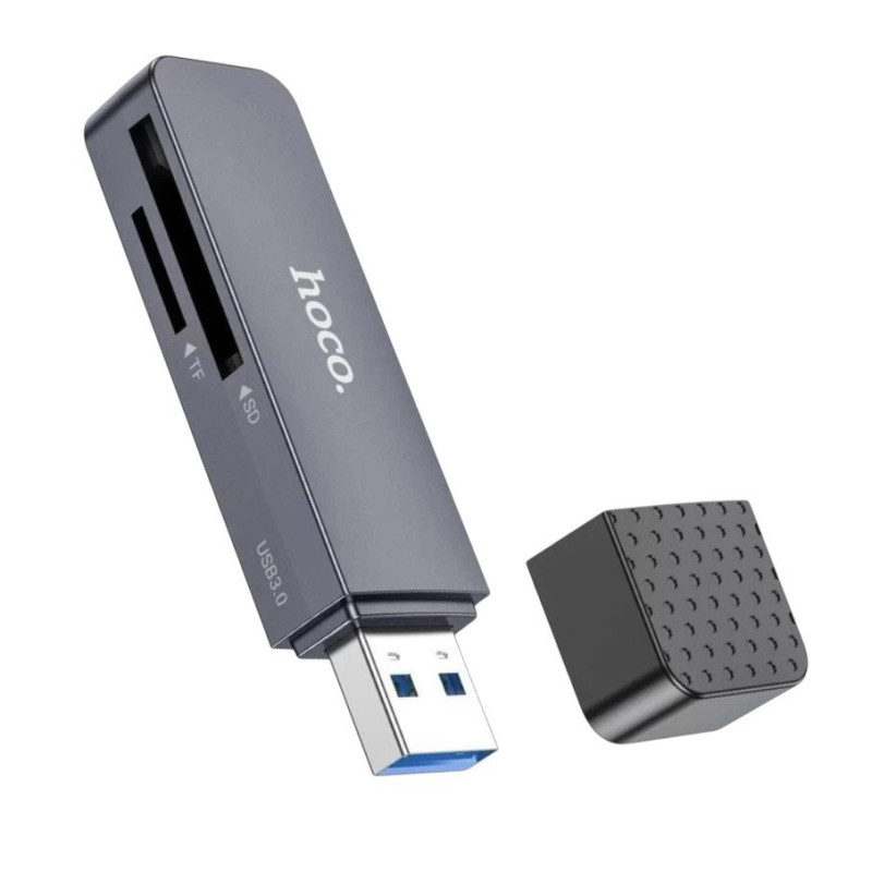 Картрідер microSD, SD Hoco HB45 USB3.0 black Картрідер microSD, SD Hoco HB45 USB3.0 black