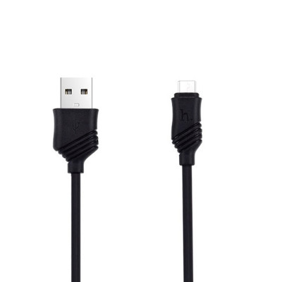 USB кабель Hoco X6 Khaki microUSB black USB кабель Hoco X6 Khaki microUSB black