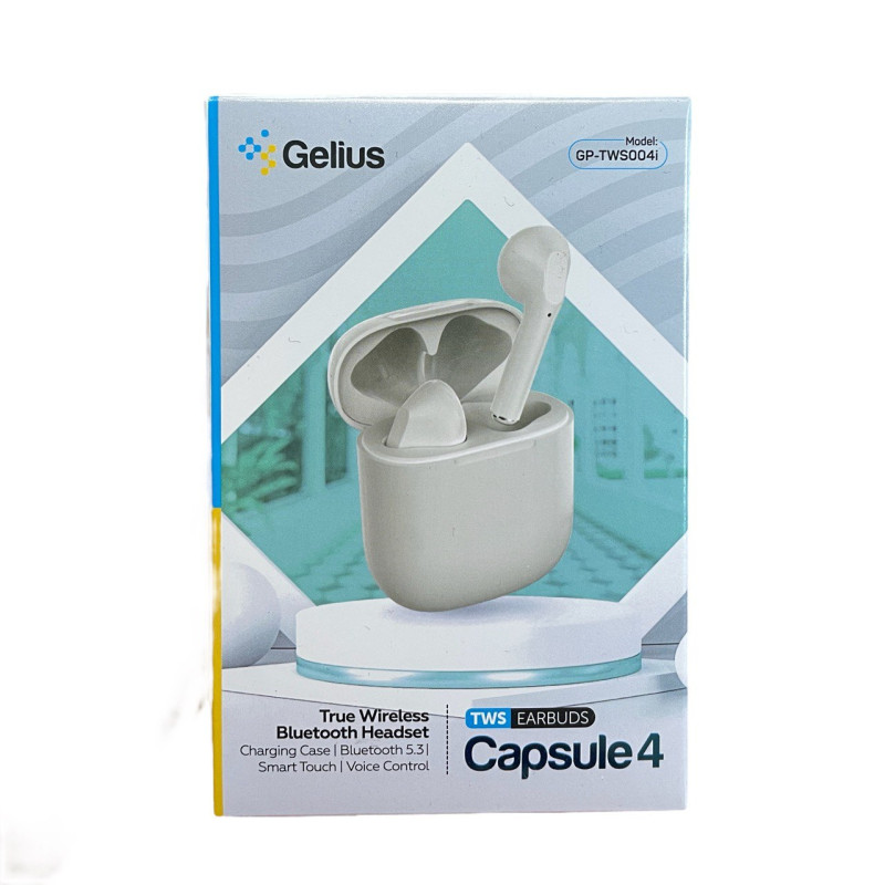 Навушники Bluetooth Gelius Pro Capsule 4 GP-TWS-004i white