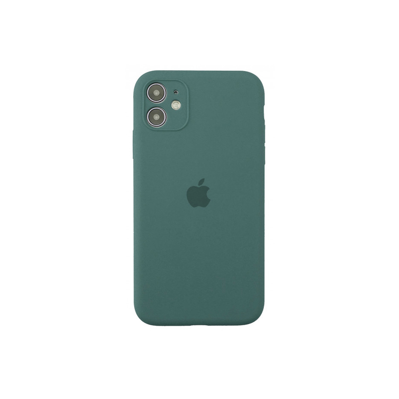Накладка Original Silicone Case iPhone 12 mini green pine Close Camera