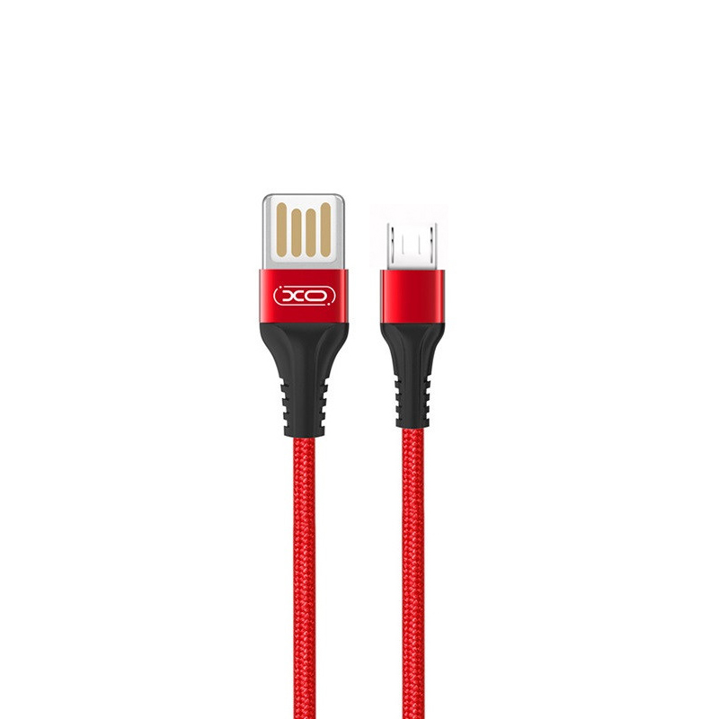 USB кабель XO NB118 microUSB red