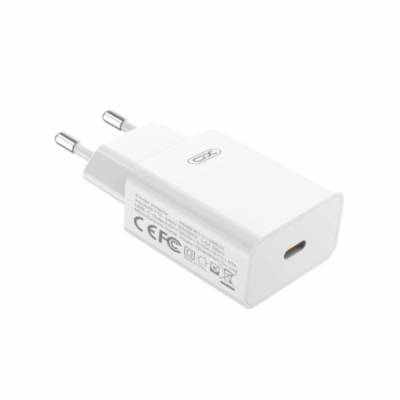 Зарядний пристрій XO L126 USB-C, PD 20W white