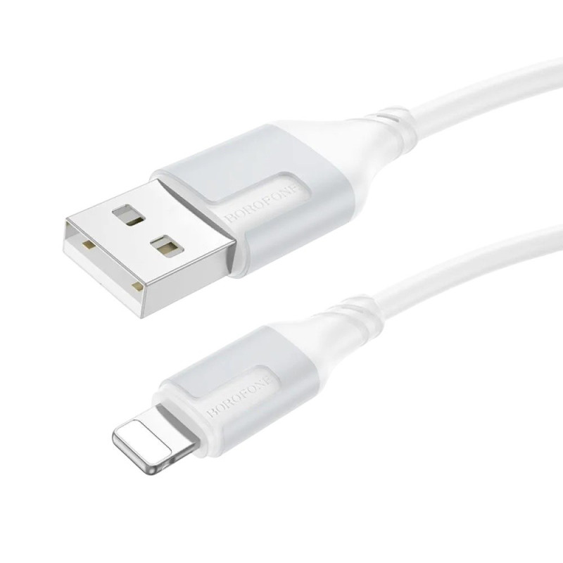 USB кабель Borofone BX101 Lightning white USB кабель Borofone BX101 Lightning white