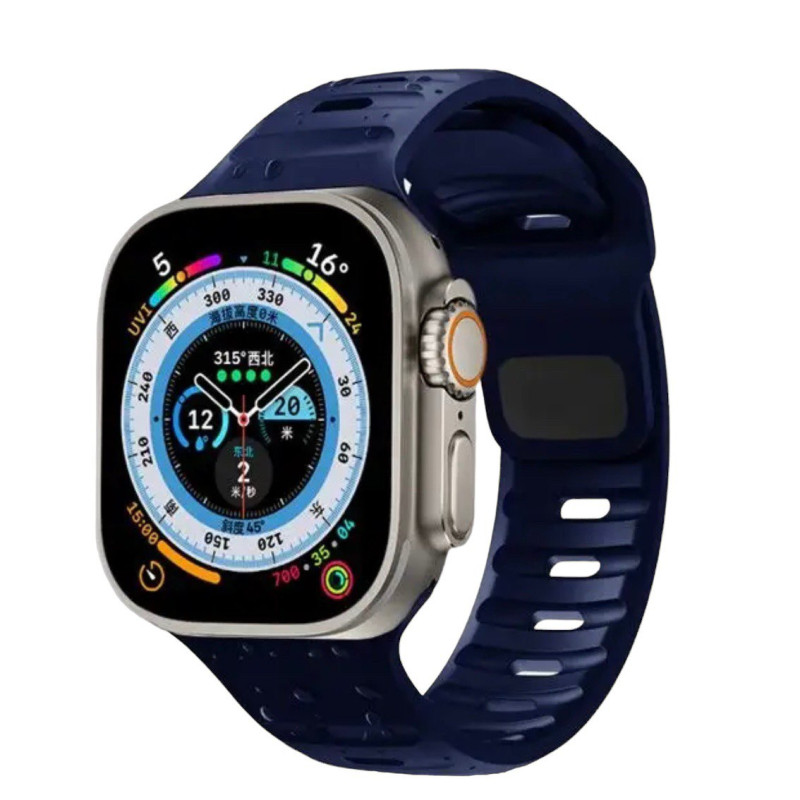 Ремінець для Apple Watch 42, 44, 45, 49 dark blue