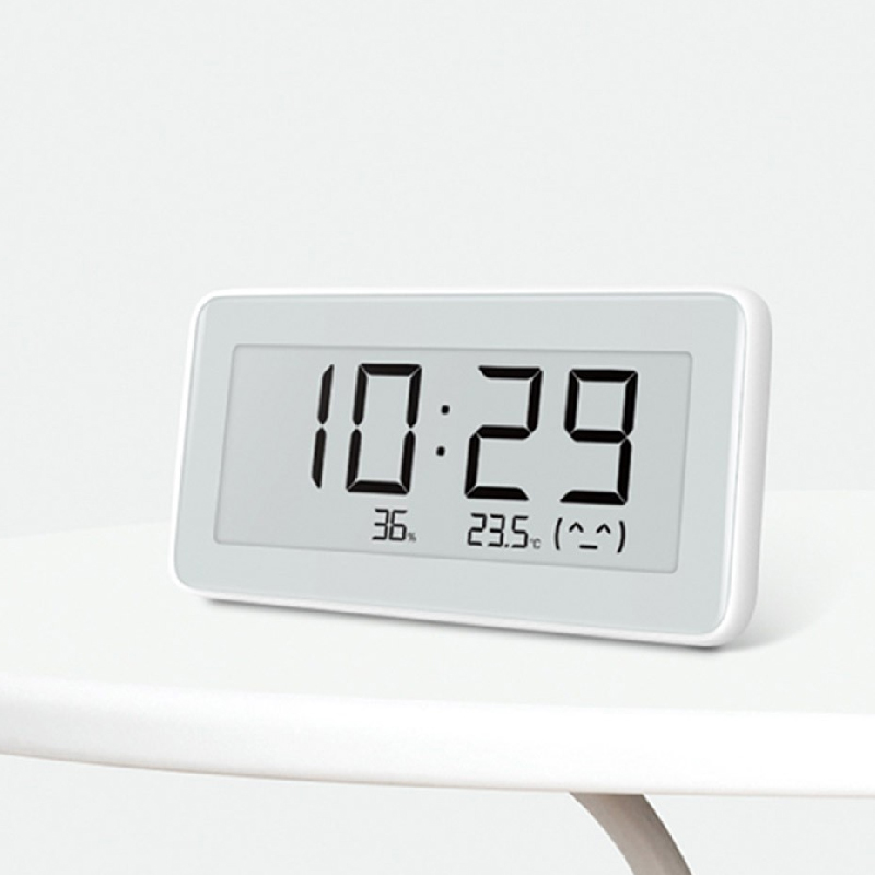 Цифровий годинник з термометром та гігрометром Xiaomi Mijia white (LYWSD02MMC)