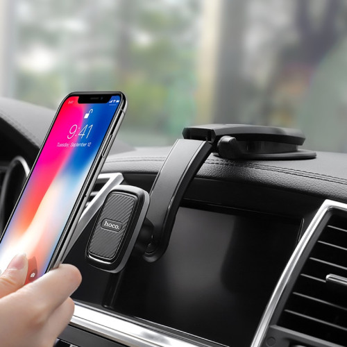 Автотримач Hoco CA45 на липучці, до телефону магніт, black Автотримач Hoco CA45 на липучці, до телефону магніт, black
