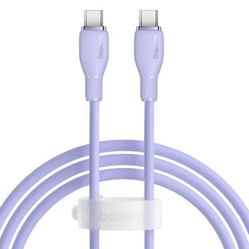 USB кабель Baseus Type-C to Type-C P10355702511-00 100W purple 1.2m USB кабель Baseus Type-C to Type-C P10355702511-00 100W purple 1.2m