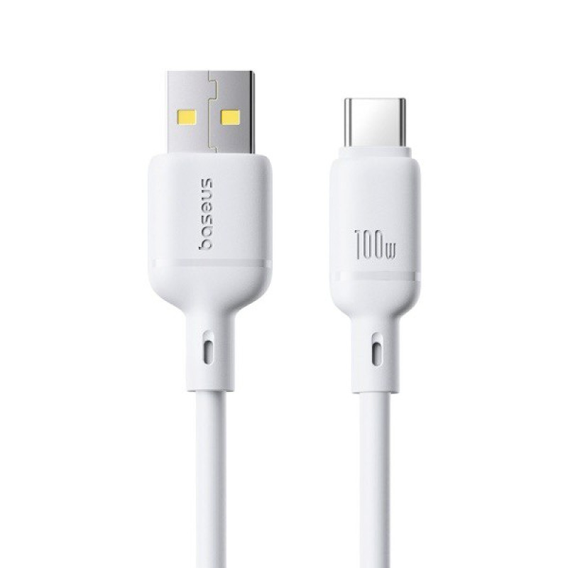 USB кабель Baseus Type-C P10377703213-0 100W white 2m