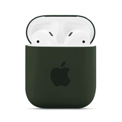 Чохол для Airpods, Airpods 2 Original Silicone dark olive Чохол для Airpods, Airpods 2 Original Silicone dark olive