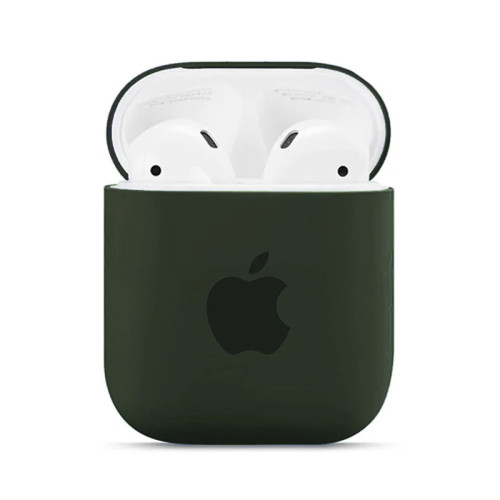 Чохол для Airpods, Airpods 2 Original Silicone dark olive Чохол для Airpods, Airpods 2 Original Silicone dark olive