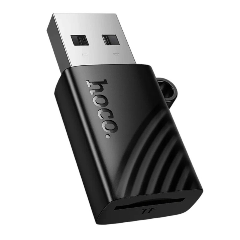 Перехідник HOCO HB53 USB mini TF card reader 2.0 Black Перехідник HOCO HB53 USB mini TF card reader 2.0 Black