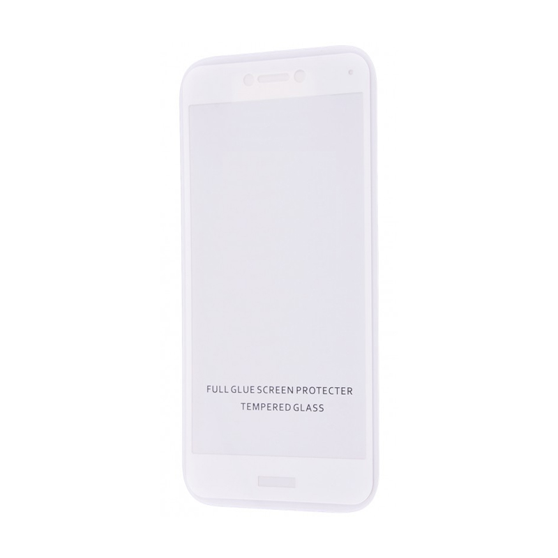 Захисне скло Glass Huawei P8 Lite 2017 Full Glue white