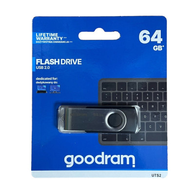 USB флеш 64 Гб Goodram UTS2 Twister black USB флеш 64 Гб Goodram UTS2 Twister black