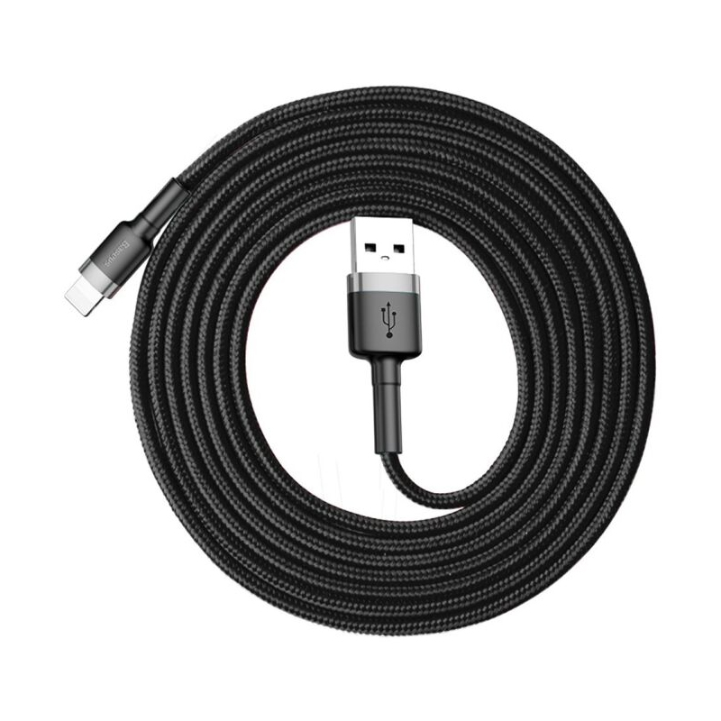 USB кабель Baseus CALKLF-CG1 Lightning 2 метри black