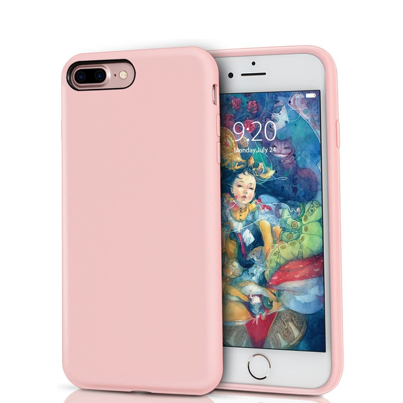 Накладка Original Silicone Case iPhone 7 Plus, 8 Plus pink
