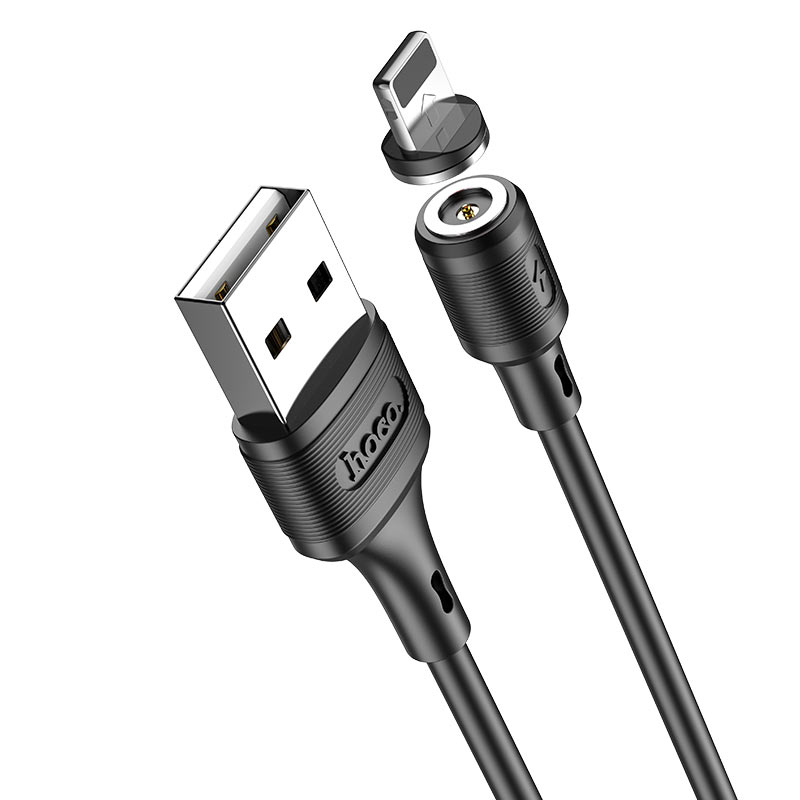 USB кабель Hoco X52 Sereno Magnetic Lightning магнітний black