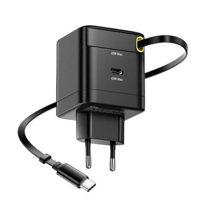 Зарядний пристрій з висувним кабелем Type-C Essager G652CE USB-C 65W Зарядний пристрій з висувним кабелем Type-C Essager G652CE USB-C 65W