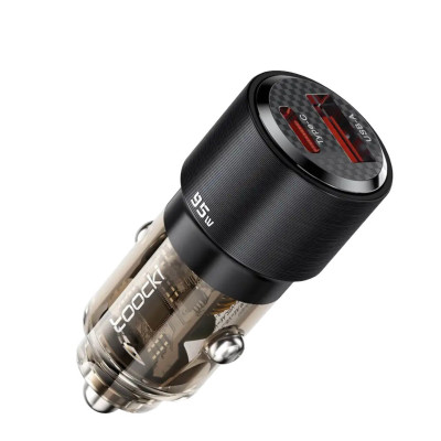 Автомобільний зарядний пристрій Toocki TQ-CC19 USB-A, USB-C 95W black Автомобільний зарядний пристрій Toocki TQ-CC19 USB-A, USB-C 95W black