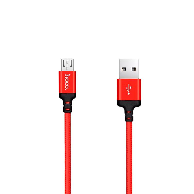 USB кабель Hoco X14 Times Speed microUSB black red