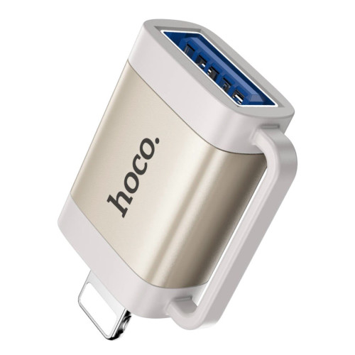 Перехідник OTG USB-Lighting Hoco UA31A gray Перехідник OTG USB-Lighting Hoco UA31A gray