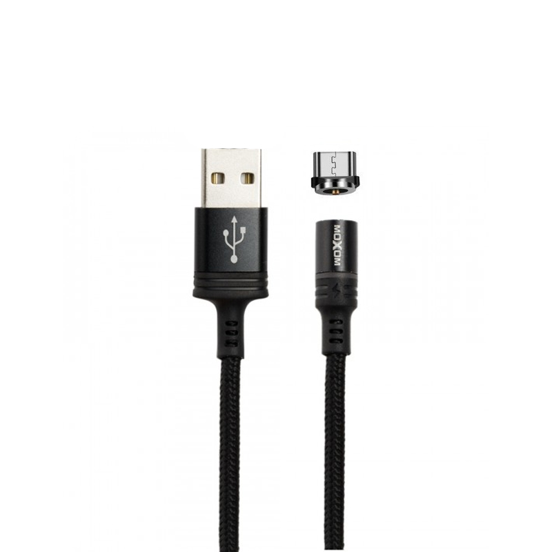 USB кабель Moxom MX-CB38 microUSB магнітний black