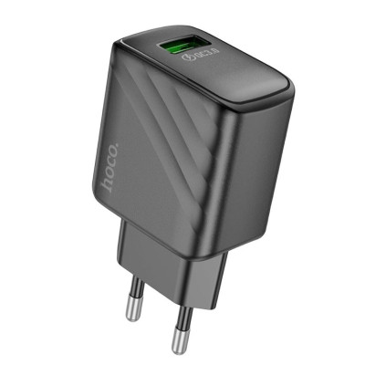 Зарядний пристрій Hoco CS21A USB-A QC3.0 18W black Зарядний пристрій Hoco CS21A USB-A QC3.0 18W black