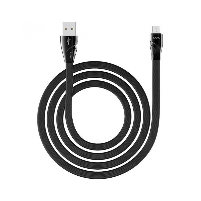 USB кабель Hoco U57 Twisting microUSB black