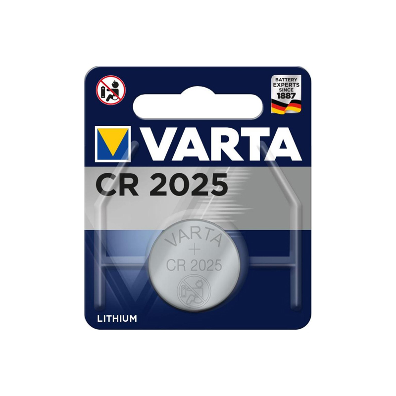 Батарейка Varta CR2025 (6205) Lithium 3V 1шт/уп