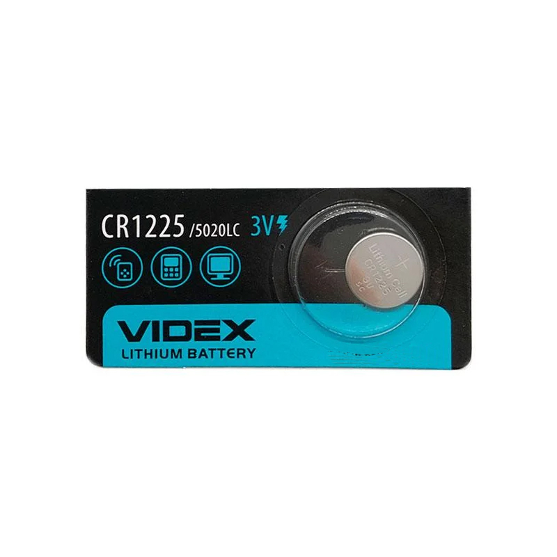 Батарейка Videx CR1225 Lithium 3V 1шт