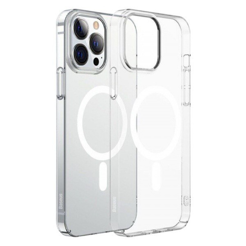 Накладка Silicone Case Rock iPhone 15 Pro Max MagSafe transparent