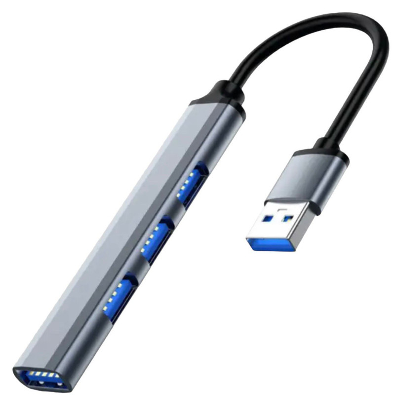 USB-hub 4xUSB gray