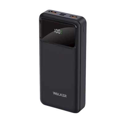 Зовнішній акумулятор Power Bank Walker WB-620 20000 mAh QC 22.5W black Зовнішній акумулятор Power Bank Walker WB-620 20000 mAh QC 22.5W black
