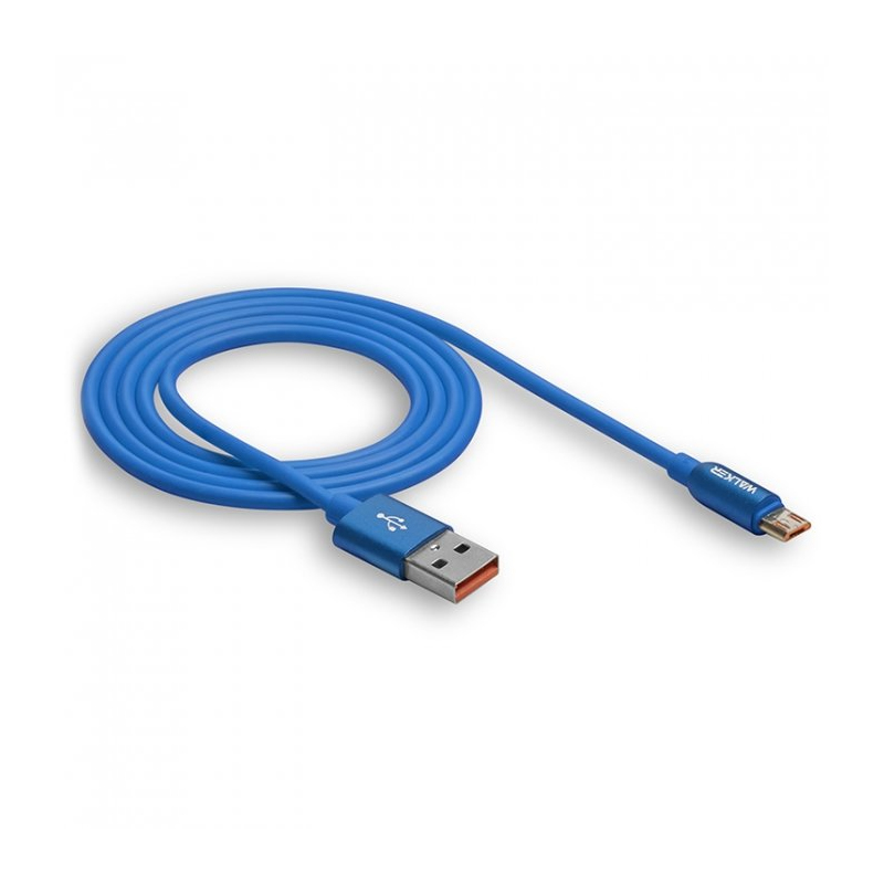 USB кабель Walker C725 microUSB blue