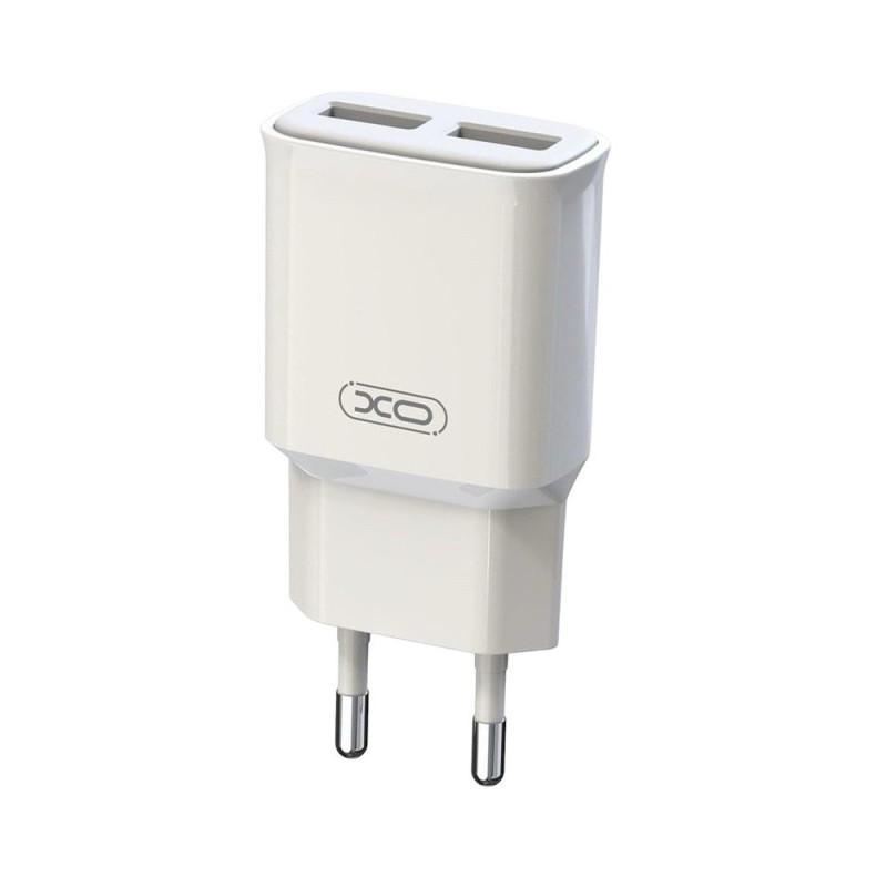 Зарядний пристрій XO L92C 2 USB 2400 mA white