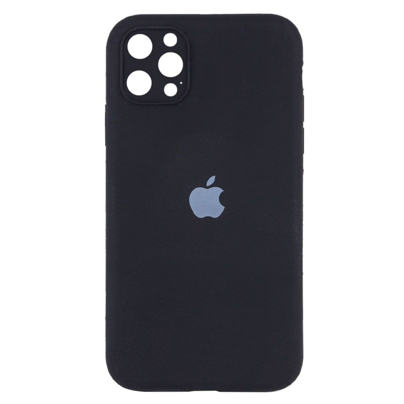 Накладка Original Silicone Case iPhone 12 Pro Max black Close Camera