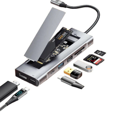 USB-hub USB-C 8 in 1 Essager