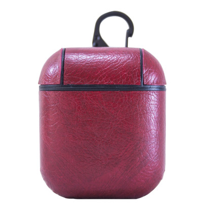 Чохол для Airpods, Airpods 2 Leather burgundy