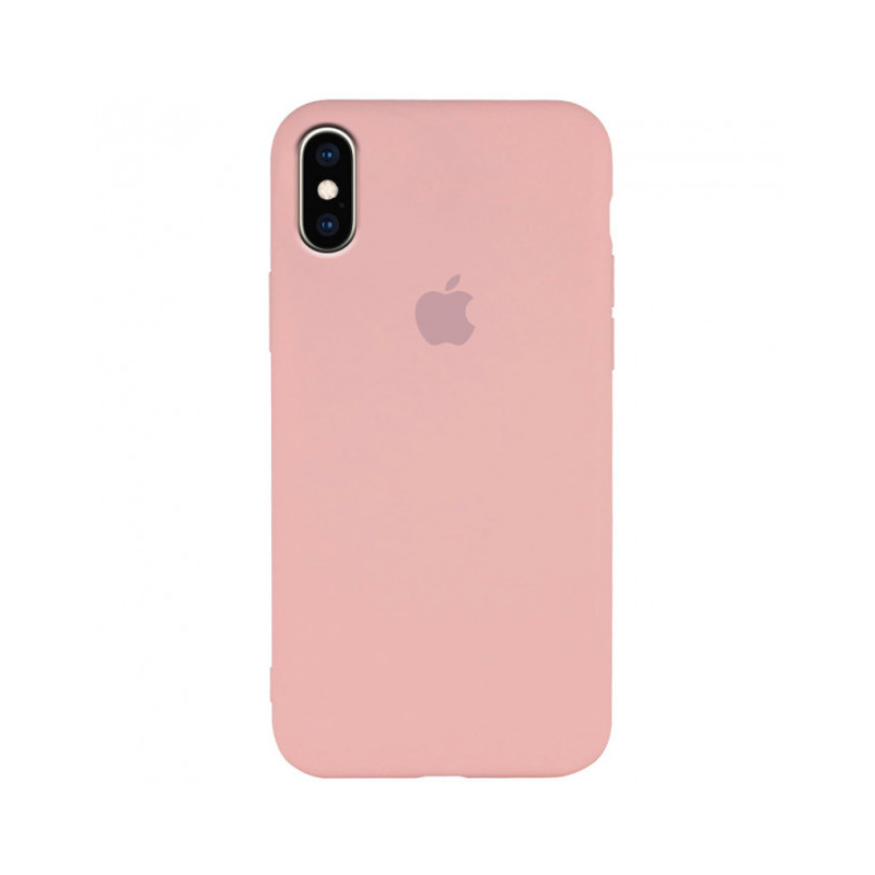 Накладка Original Silicone Case iPhone X, XS pink