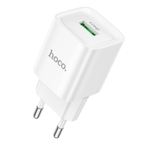 Зарядний пристрій Hoco C145A USB-A 3A, 18W, QC3.0 white Зарядний пристрій Hoco C145A USB-A 3A, 18W, QC3.0 white