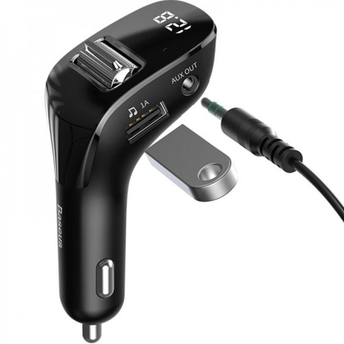FM трансмітер Bluetooth Baseus CCF40-01 black FM трансмітер Bluetooth Baseus CCF40-01 black