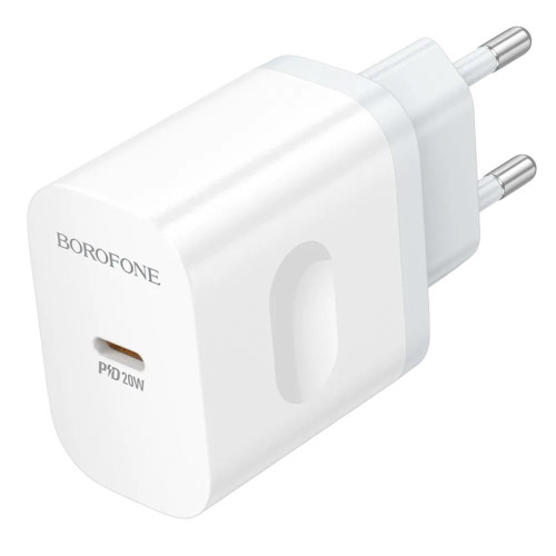 Зарядний пристрій Borofone BA99A USB-C 20W, white