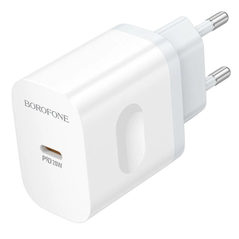 Зарядний пристрій Borofone BA99A USB-C 20W, white
