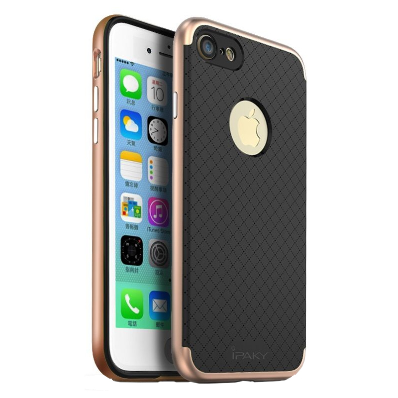 Накладка iPaky Carbon iPhone 7, 8, SE 2020 rose-gold