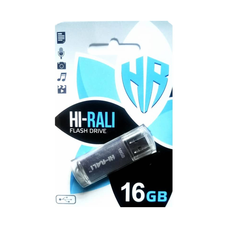 USB флеш 16 Гб Hi-rali Rocket silver