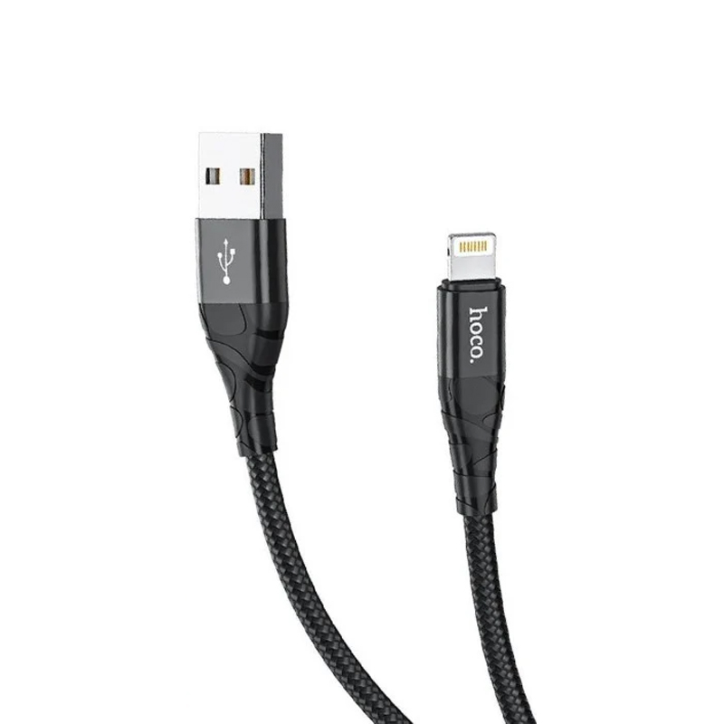 USB кабель Hoco DU02 Lightning black