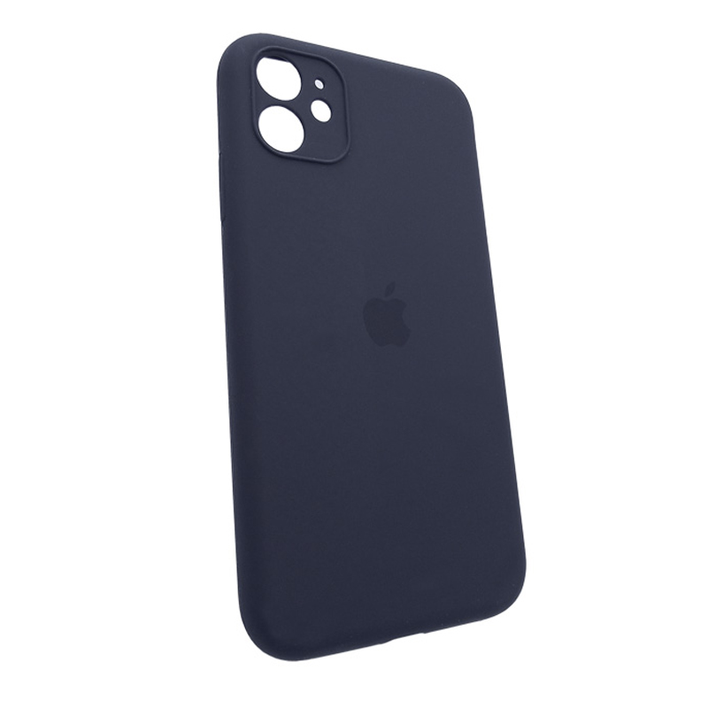 Накладка Original Silicone Case iPhone 11 blue dark Close Camera