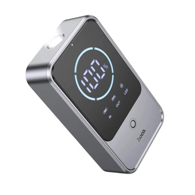 УМБ - пусковий пристрій (бустер) Hoco QS7 Source smart emergency start-up 10 000mAh 800A Metal gray УМБ - пусковий пристрій (бустер) Hoco QS7 Source smart emergency start-up 10 000mAh 800A Metal gray